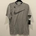 Nike Shirts | *Nwt* Nike Dri Fit Tee | Color: Gray | Size: M