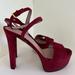 Gucci Shoes | Beautiful Burgundy Gucci 5-Inch Heel 2-Inch Platform Sandals In Size 7.5. | Color: Brown | Size: 7.5