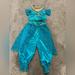 Disney Costumes | Disney Princess Jasmine Costume Dress Up Kids Little Girls Xs (4) Disney Store | Color: Blue | Size: Xs (4)