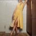 Free People Dresses | Free People Diane Wrap Dress In Yellow Size Medium | Color: Yellow | Size: M
