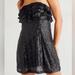 Free People Dresses | Free People Strapless Sequin Dress | Color: Black | Size: 0