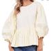 Anthropologie Tops | En Saison Poplin Sleeve Blouse | Color: Yellow | Size: S