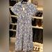 Zara Dresses | Gorgeous Brand New Zara Openwork Embroidery Midi Dress Ecru | Color: Blue | Size: S