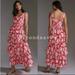 Anthropologie Dresses | Anthropologie Tiered Ruffle Maxi Dress Floral Cutouts Vineet Bahl Size 10 Nwt | Color: Pink/Red | Size: 10