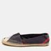 Burberry Shoes | Burberry Navy Blue Nova Canvas Espadrille Flats Size 37 | Color: Blue | Size: 37