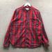 Columbia Shirts | Columbia Button Down Shirt Men's Xl Long Sleeve Plaid Pocket Red Gray | Color: Red | Size: Xl