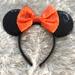 Disney Accessories | Disney Minnie Mouse Headband Ears. | Color: Black/Orange | Size: Osg