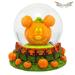 Disney Art | Disney Mickey Mouse Pumpkin Snow Globe | Color: Green/Orange | Size: Os