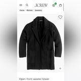 J. Crew Sweaters | Jcrew Sweater Blazer Petite Xxs 100% Merino Wool Excellent Condition | Color: Green | Size: Xxsp