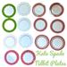 Kate Spade Dining | Kate Spade Pink & Green Larabee Dot Tidbit Plate Set | Color: Green/Pink | Size: Os