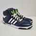 Adidas Shoes | Adidas Post Player Vulc Us Men's Size 13 Casual Basketball Shoes Blue/Wht/Green | Color: Blue | Size: 13