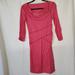 Athleta Dresses | Athleta Womens Xs Ukiah Dress Cowl Neck 3/4 Sleeve Stretch Sheath Pink | Color: Pink | Size: Xs