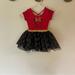 Disney Costumes | Disney Junior Minnie Mouse Leotard Tutu Dress Size 2t New! | Color: Black/Red | Size: 2t
