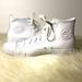 Converse Shoes | Chuck Taylor All Star Leather Unisex High Top Shoe | Color: White | Size: 11