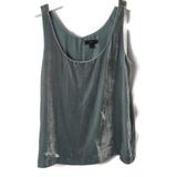J. Crew Tops | J Crew Gray Velvet Stained Sleeveless Scoop Neck With Lining Size 2 | Color: Gray | Size: 2
