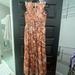 Anthropologie Dresses | Anthropologie Maxi Dress Size Xs Fits Like A True Small | Color: Orange/Pink | Size: Xs