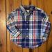 Ralph Lauren Shirts & Tops | Boys 12m Ralph Lauren Flannel Long Sleeve Button Down Polo Shirt | Color: Blue/Pink | Size: 12mb