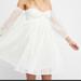 Free People Dresses | Free People Ivory Emmy Lou Mini Dress Nwt | Color: White | Size: Xs