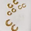 J. Crew Jewelry | Madewell Hoop Earring Bundle - 4 Pairs | Color: White | Size: Os