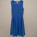 Lularoe Dresses | Lularoe Blue Dress Xs Flowy Sleeveless Skater Dress | Color: Blue | Size: Xs