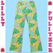 Lilly Pulitzer Jeans | Lilly Pulitzer Vintage Tropical Boho Flare Serene Jeans Wind Chimes 0 | Color: Green/Pink | Size: 0