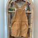 American Eagle Outfitters Dresses | Ae Corduroy Jumper Overall Dress | Color: Tan/Yellow | Size: S