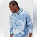 American Eagle Outfitters Shirts | Ae Bonfire Fleece Tie-Dye Hoodie | Color: Blue | Size: M