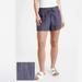 Athleta Shorts | Athleta Cabo Linen Textured 4” Summer Short 8 | Color: Blue/Purple | Size: 8