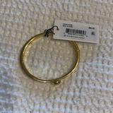 Coach Jewelry | Coach New W/Tag Open Circle Hinged Bangle Gold - Easy Magnet Closure Bracelet | Color: Gold | Size: Os