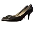 Coach Shoes | Coach Zelda Pumps Size 10 B Black Leather Pointed Toe Shoes High Heel | Color: Black | Size: 10