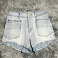 Free People Shorts | Free People We The Free Crvy Light Blue Shorts Size 26 | Color: Blue | Size: 26