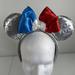 Disney Accessories | Disney Parks Disneyland France Flag Minnie Mouse Ears Headband Epcot Rare! | Color: Silver | Size: Os
