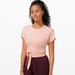 Lululemon Athletica Tops | Lululemon It’s A Tie Tee Wrap Short Sleeve Shirt | Color: Pink | Size: 6