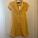Urban Outfitters Dresses | Mustard Yellow Urban Outfitters Vintage Style Open Front Dress Buttons Trim Nwt | Color: Gold/Yellow | Size: S