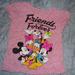 Disney Shirts & Tops | Disney Girls Friends Forever Mickey Mouse And Gang Tee Shirt Sz. 3t Pink | Color: Pink | Size: 3tg