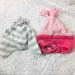 Columbia Accessories | Imfant Baby Girl Winter Hat Bundle Columbia/ Old Navy | Color: Gray/Pink | Size: Osbb