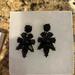 J. Crew Jewelry | J Crew Black Stone Earring - Perfect Condition | Color: Black | Size: Os