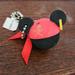 Disney Other | Disney Mickey Mouse Pirate Icon Ears Shaped Dense Foam Keychain Caribbean Ride | Color: Black/Red | Size: Os