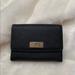 Kate Spade Accessories | Kate Spade Black Leather Snap Card Case | Color: Black | Size: 3x4x.75