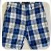 American Eagle Outfitters Shorts | Amen American Eagle Longer Length Plaid Shorts Size 32 Blue And White Plaid | Color: Blue/White | Size: 32