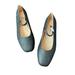 Anthropologie Shoes | Anthropologie Sylvie Glitter Ballet Mary Jane Flats Strap Size 6 | Color: Black | Size: 6