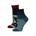 Free People Underwear & Socks | Free People Mens Teal Patterned Casual Quarter Socks | Color: Blue | Size: One_size