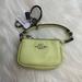 Coach Accessories | New Coach Mini Nolita Bag Charm Pebbled Leather Pale Lime Cc313 | Color: Yellow | Size: Os