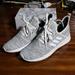 Adidas Shoes | Adidas Cloudfoam Gray And White Woman’s Training Sneakers Sz 9.5 | Color: Gray/White | Size: 9.5