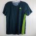 Adidas Tops | Adidas Sports Essential Gray Tee | Color: Gray/Green | Size: S