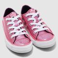 Converse Shoes | Last One!! New Converse Ctas Ox Glitter Sneakers | Color: Pink/White | Size: Various