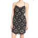 Madewell Dresses | Madewell 'Starview' Batik Grid Silk Cami Minidress 6 Black | Color: Black/Gray | Size: 6