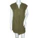 Anthropologie Dresses | Anthropologie Womens Kimber Tunic Dress Olive Green Linen Cotton Blend Size Xxsp | Color: Green | Size: Xxsp