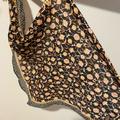 Anthropologie Accessories | Anthropologie Diamond-Shaped Floral Print Scarf | Color: Black/Cream | Size: Os