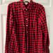 J. Crew Tops | J. Crew Red Black Shirt Pre-Owned Size Medium | Color: Black/Red | Size: M